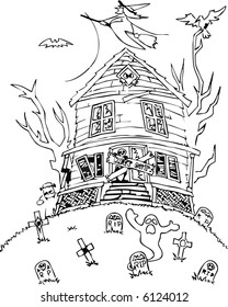 Dark Halloween Castle