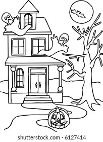 Dark Halloween Castle