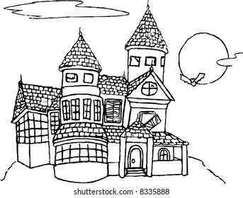 Dark Halloween Castle