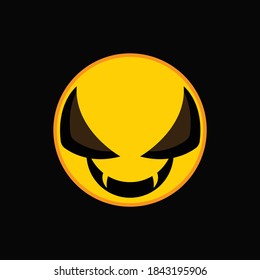 dark halloween light pumpkin evil background
