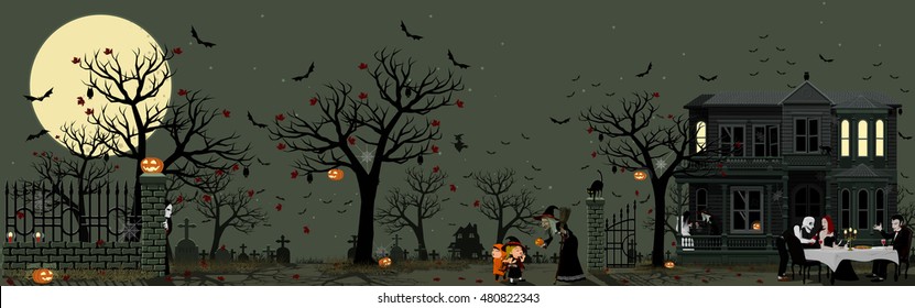 Dark Halloween night