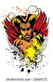Dark hero for T-shirt