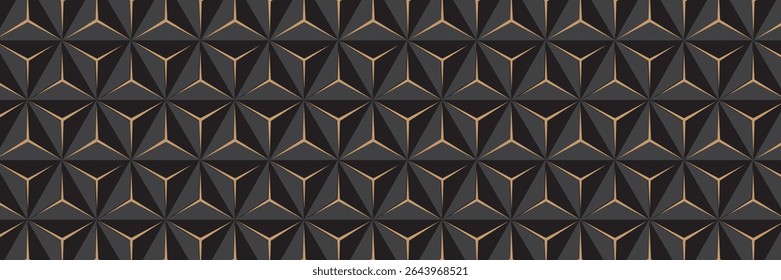 Fundo de tecnologia abstrata de hexágono escuro com flashes brilhantes sob o hexágono. Hexágono vetor jogo abstrato tecnologia de fundo.