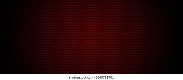 Dark hexagon abstract technology background with bright flashes of gold under the hexagon.	