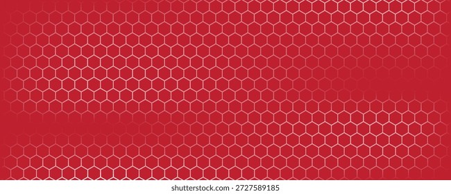 Dunkles Sechseck abstrakte Technologie Hintergrund rot gefärbt hell blinkt unter Sechseck. Sechseckige Spiel Vektor Tech-Illustration schwarz abstrakten Hintergrund. modern