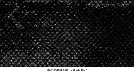Textura de mosaico hexágono escuro - fundo geométrico abstrato preto