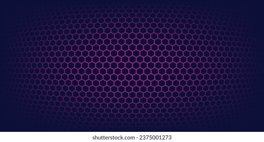 Dark hexagon wallpaper or background vector illustration