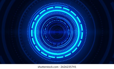 Donker zeshoekig patroon met gloeiende blauwe hoogtepunten, futuristisch en modern design, dat technologie, innovatie en digitale connectiviteit vertegenwoordigt in een hightech abstracte achtergrond.