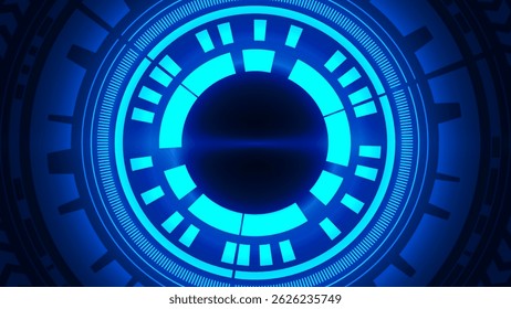Donker zeshoekig patroon met gloeiende blauwe hoogtepunten, futuristisch en modern design, dat technologie, innovatie en digitale connectiviteit vertegenwoordigt in een hightech abstracte achtergrond.