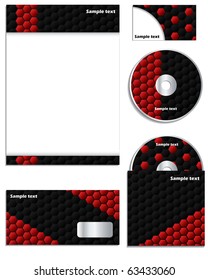 Dark hexagons business set