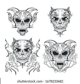 dark horror gothic cemetery  skulls speakers from the grave