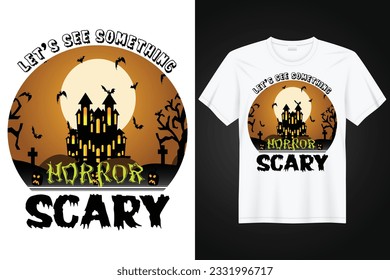 Dunkle Horror-Szene, Vektorgrafik des Shirt-Designs