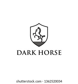 Dark Horse line art logo.