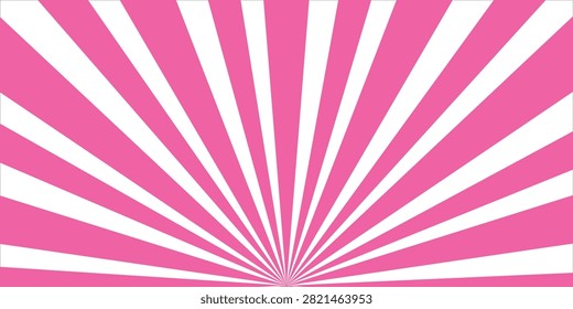 Dark Hot Pink color and white color Sunburst for the background. flag of japanese. The rising sun.
