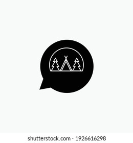 Dark icon capfireleaf garden nature cloud tree mountain sky forest icon logo vector retro logo nature plant landscape pine icon vector snow mountain logo land icon camp campfire moon