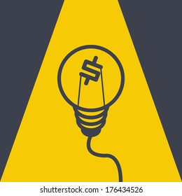 dark Idea flat design style