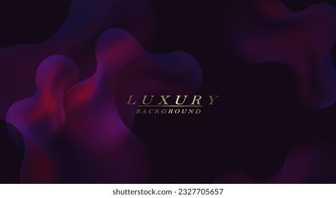 Dark illustration with abstract multicolored purple oval shapes