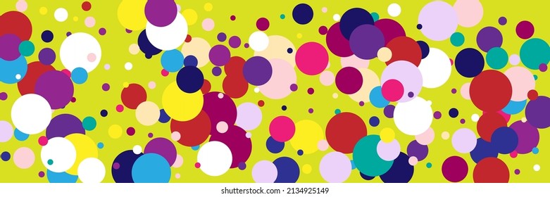 Dark Indigo Purple Multicolor Violet Rainbow Illustration. Bright Beige Kids Green Pastel Print. Yellow Color Play Vivid Red Vibrant Composition. Pink Blue Children Circles White Background.