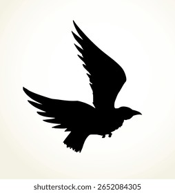Caneta de tinta escura desenhada à mão zoo corvidae corone tail feather emblema design retro arte doodle desenho de contorno de desenho animado estilo de impressão. Closeup view papel leve velho grande lago pica bico imagem céu texto espaço