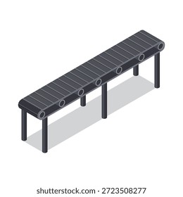 Máquina de correia transportadora isométrica escura para fabricação industrial