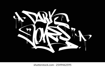 DARK JOKES Graffiti-Tag-Design