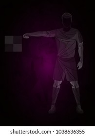 dark judge, referee soccer vector