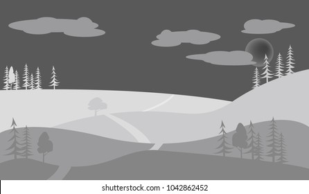 dark landscape background