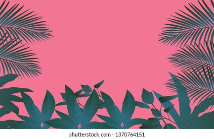 Dark leaves on a beautiful background