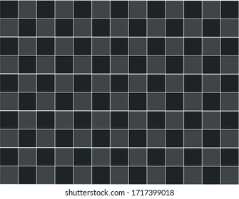 Fondo de azulejos negros oscuros y claros.
