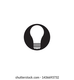 dark light bulb symbol vector design illustration