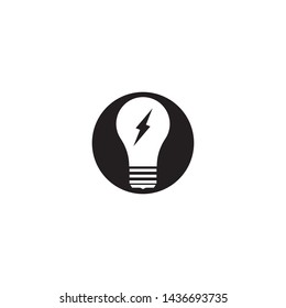 dark light bulb symbol vector design illustration