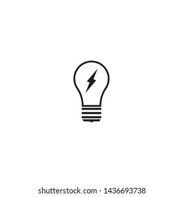 dark light bulb symbol vector design illustration