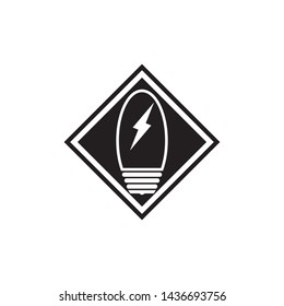dark light bulb symbol vector design illustration