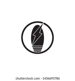 dark light bulb symbol vector design illustration