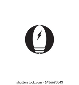 dark light bulb symbol vector design illustration