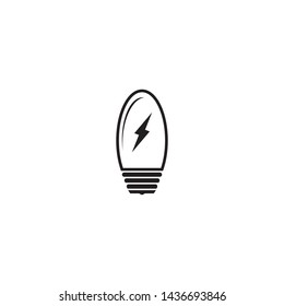 dark light bulb symbol vector design illustration