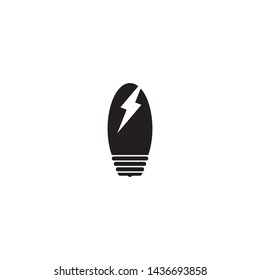 dark light bulb symbol vector design illustration