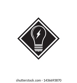 dark light bulb symbol vector design illustration