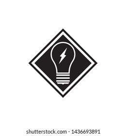 dark light bulb symbol vector design illustration