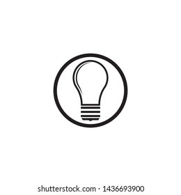 dark light bulb symbol vector design illustration