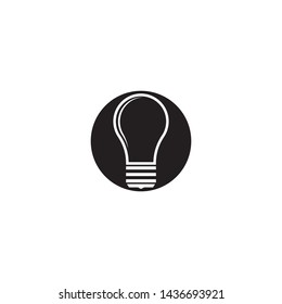 dark light bulb symbol vector design illustration
