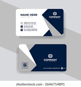 Dark and Light Contrast Business Card Design for Business Use