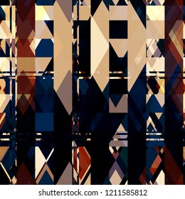 Dark and light geometric seamless texture. Abstract vector background for web page, banners backdrop, fabric, home decor, wrapping