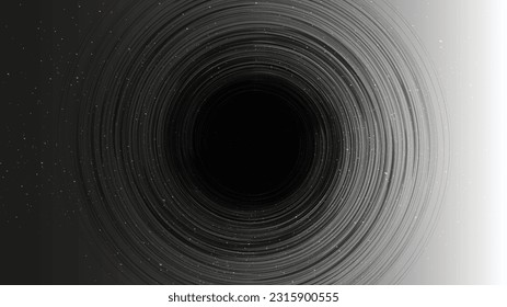 Dark and Light hole on Galaxy background with Milky Way spiral,Universe and starry concept design,vector