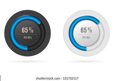 Dark and light loading bar