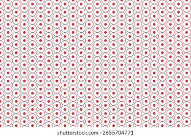 cor vermelha escura e clara pequeno polka ponto círculo padrão círculos vermelhos e pontos geométrico hexagonal arranjo