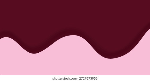 Fundo estampado de onda vermelha escura e clara com um design fluente. Os gradientes cor-de-rosa acenam abstrato. cartaz, oval, faixa, estilo, impressão, criativo.