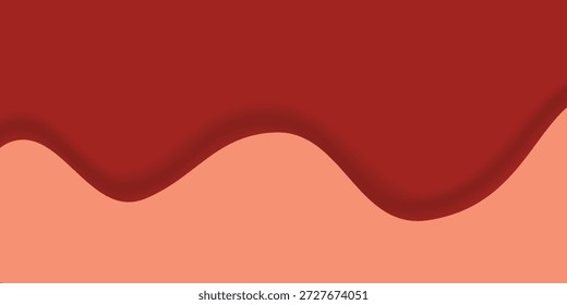 Dark and light red coloured wave patterned background with a flowing design. Red gradients wave abstract. poster, oval, banner, style, print, creative.