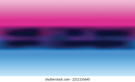 objeto de línea oscura con degradado de sombra rosa y degradado de sombra azul