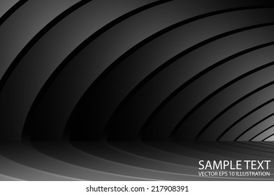 Dark lined vector abstract background template - Abstract vector background silver illustration
